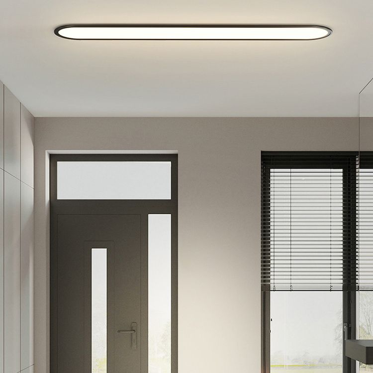Edge Oval Flush Mount Ceiling Light, 2 Colour, L 40CM/60CM/80CM