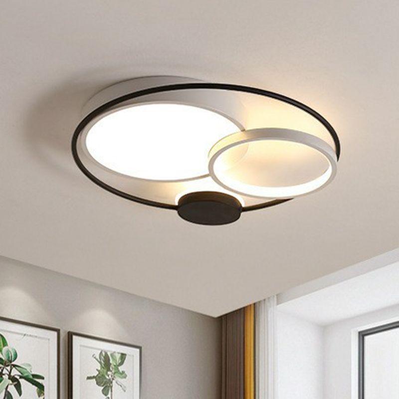 Lacey Circular Flush Mount Ceiling Light, 2 Color, 15.7''/19''/23.6''