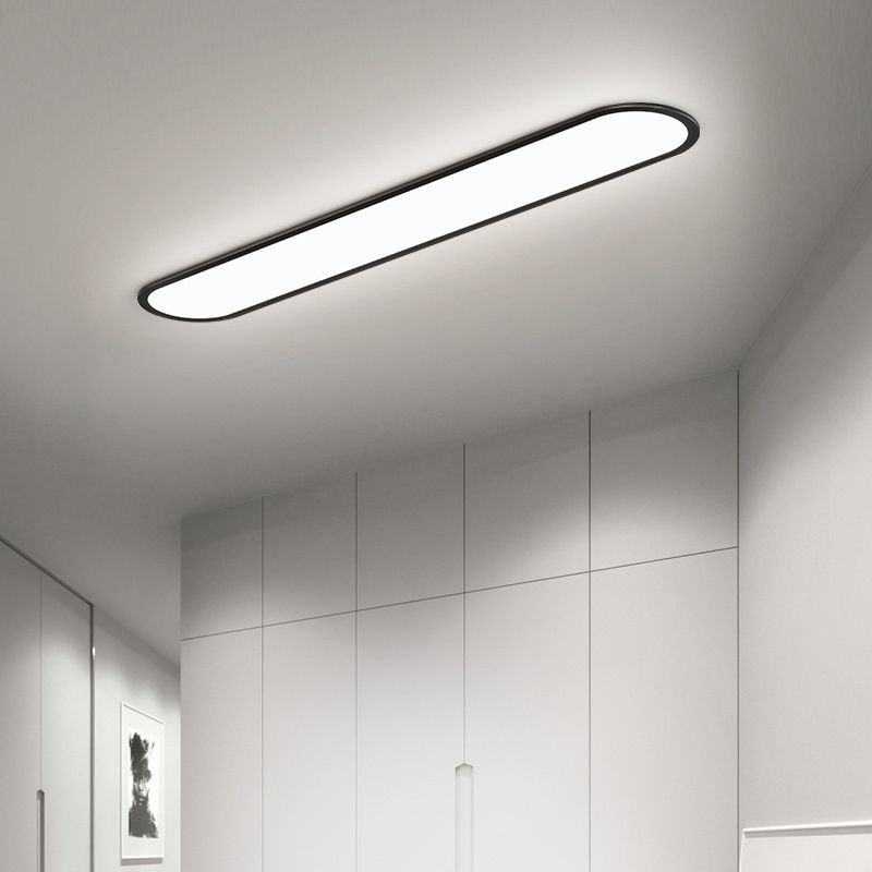 Edge Oval Flush Mount Ceiling Light, 2 Colour, L 40CM/60CM/80CM