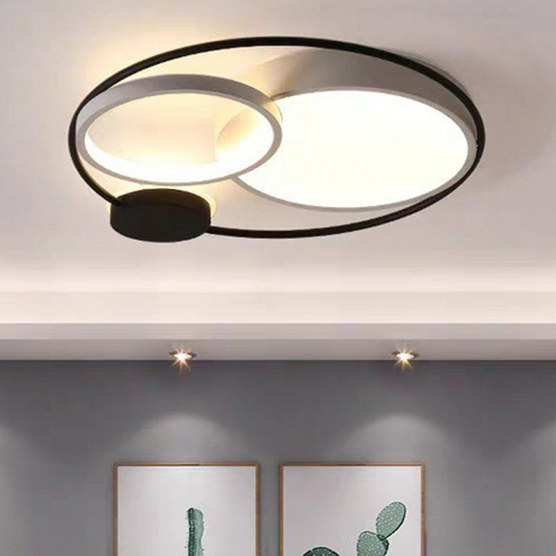 Lacey Circular Flush Mount Ceiling Light, 2 Color, 15.7''/19''/23.6''