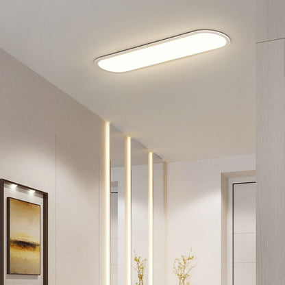 Edge Oval Flush Mount Ceiling Light, 2 Colour, L 40CM/60CM/80CM