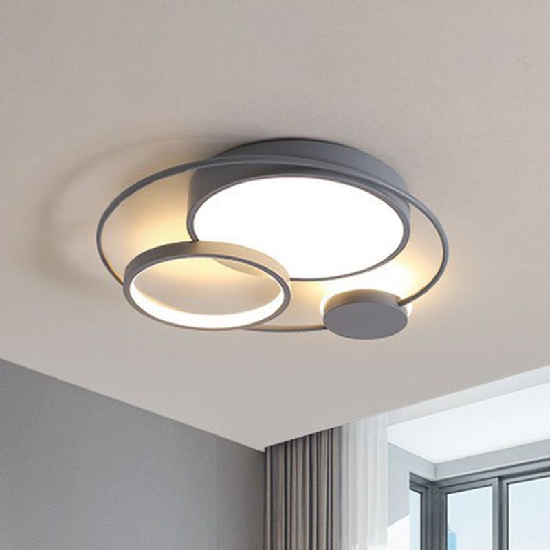 Lacey Circular Flush Mount Ceiling Light, 2 Color, 15.7''/19''/23.6''