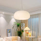 Morandi Drum Shape White Pendant Light, DIA 20CM/35CM/50CM