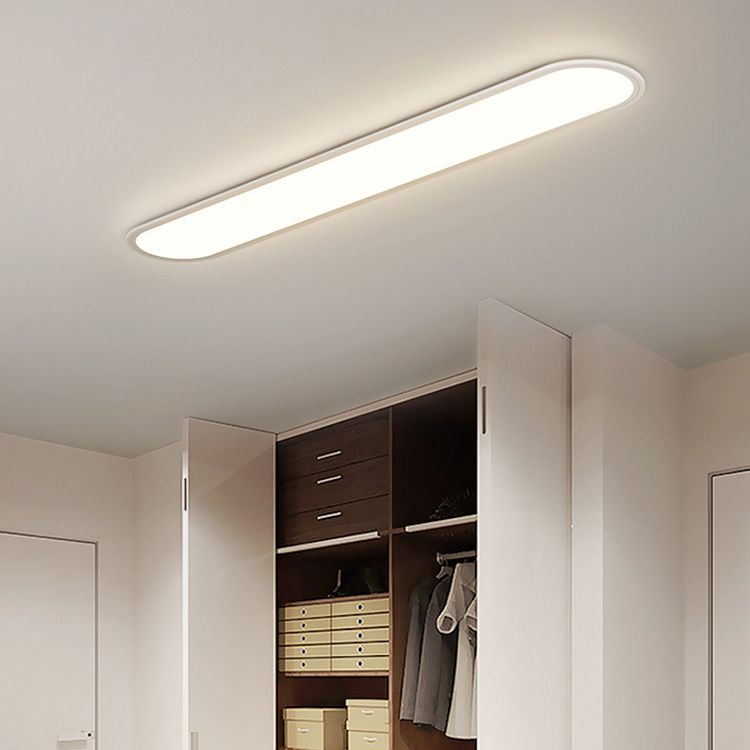 Edge Oval Flush Mount Ceiling Light, 2 Colour, L 40CM/60CM/80CM