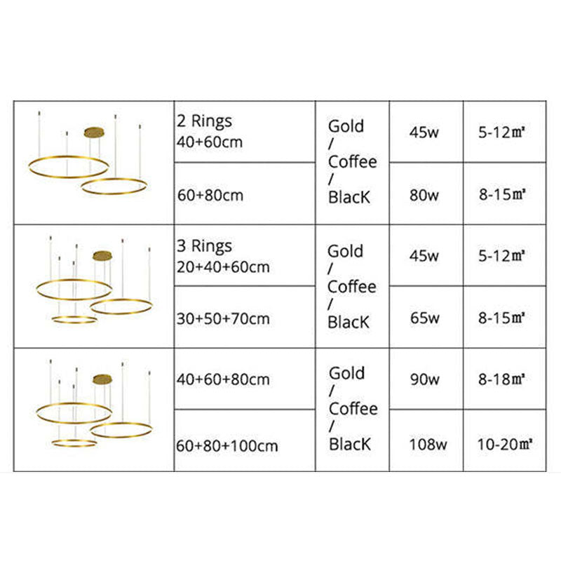 Arisha Pendant Light Tir-Circle