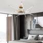 Edge Ceiling Light, Black & Gold, 6/8/10/12 Heads