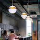 Nordic Creative Black White LED Pendant Lights for Dining Room