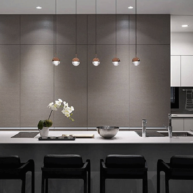 Valentina Pendant Light, Metal & Glass, 2 Colour