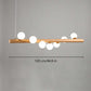 Valentina Pendant Light Bubble, Wood & Glass