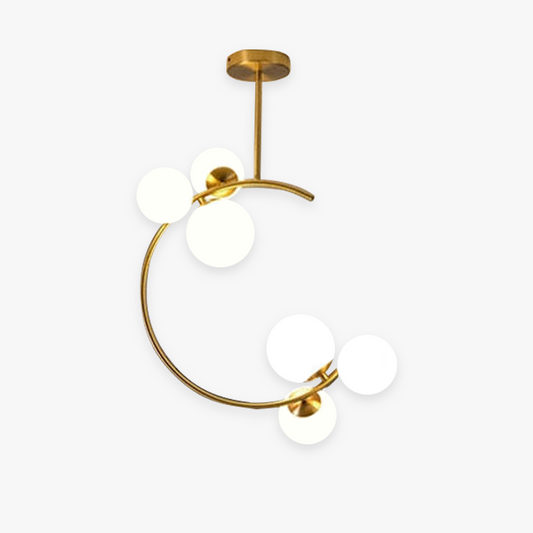 Valentina Pendant Light Bubble Moon, Metal & Glass