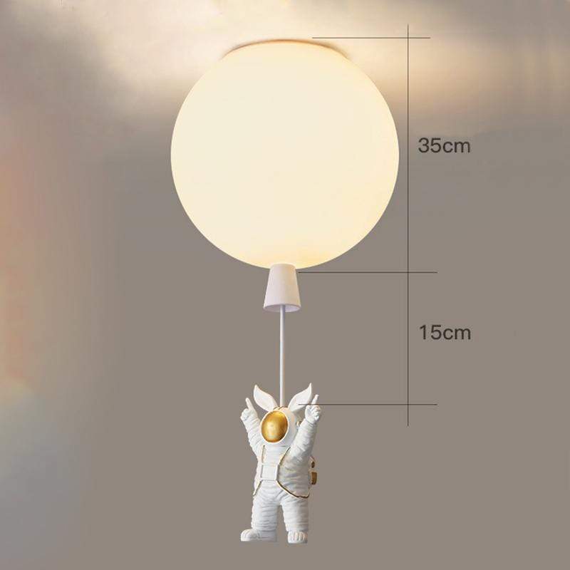 Fateh Astronaut Balloon Flush Mount Ceiling Light, L 20/25/30/35cm