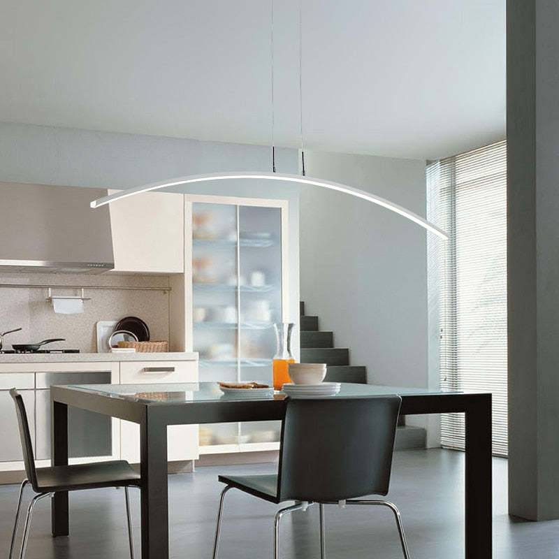 Edge Lustre LED Pendant Chandelier Lighting Black Chandelier