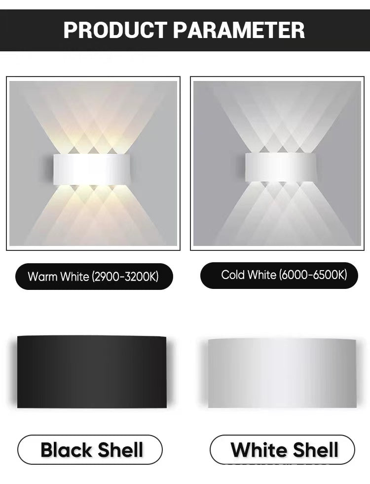 Outdoor Waterproof Aluminum LED Wall Light Wall Scone