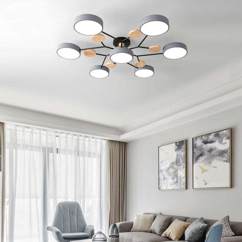 Modern Round LED Ceiling Light For Living Room, Bedroom