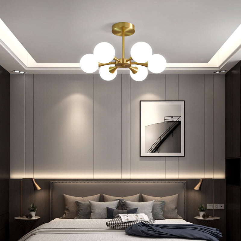 Valentina Ceiling Light, Metal & Glass