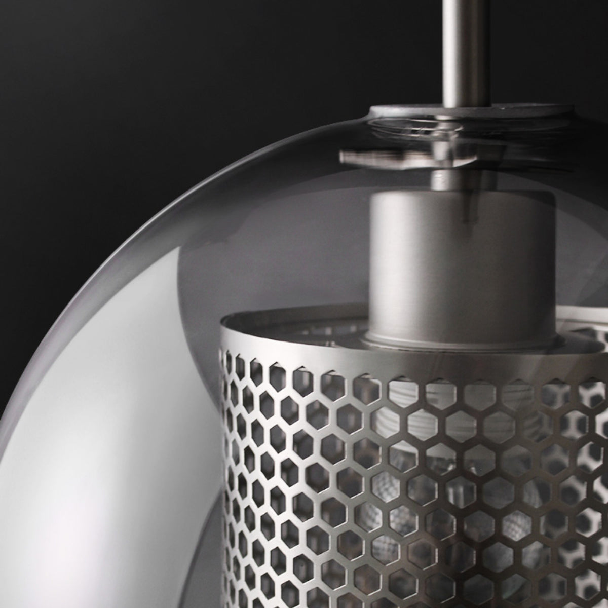 Oneal Pendant Light, Metal & Glass