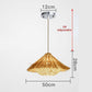 Muto Hand-Woven Rattan Modelling Pendant Light for Dining Room