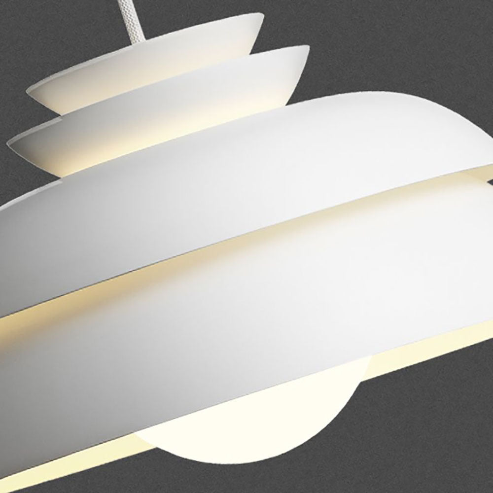 Morandi White Pendant Light, Metal