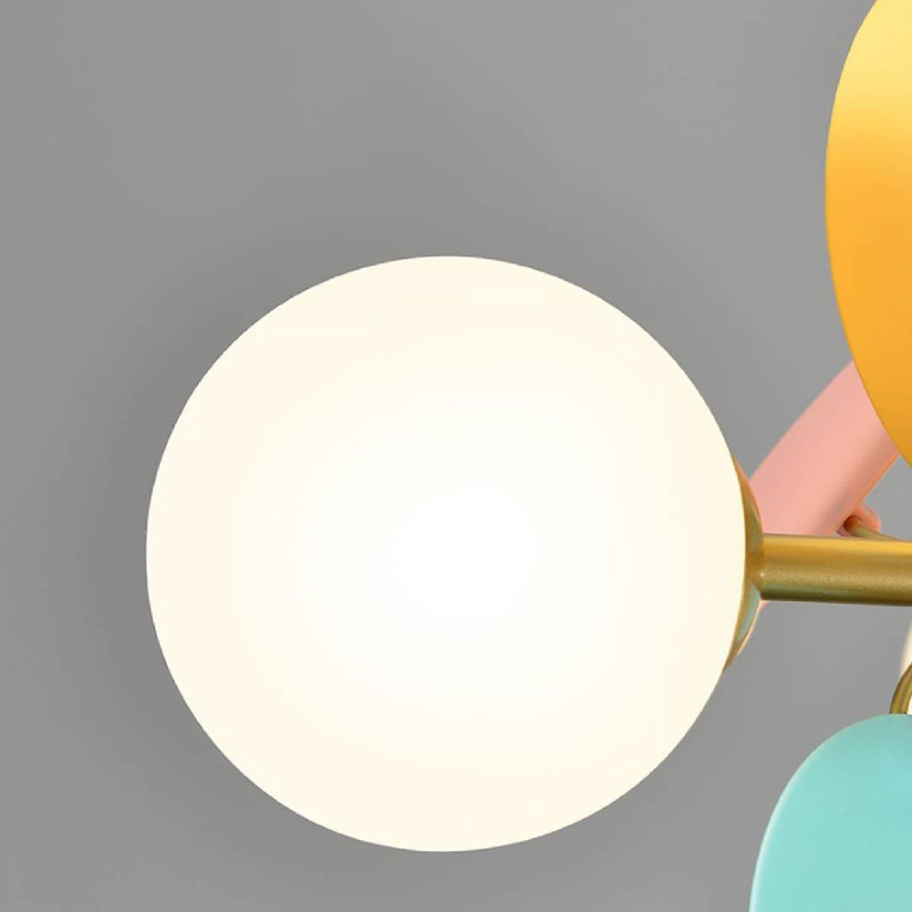 Petal Pendant Light, White & Grey & Muticolour
