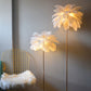 O'Moore Floor Lamp, Ostrich Feather & Metal