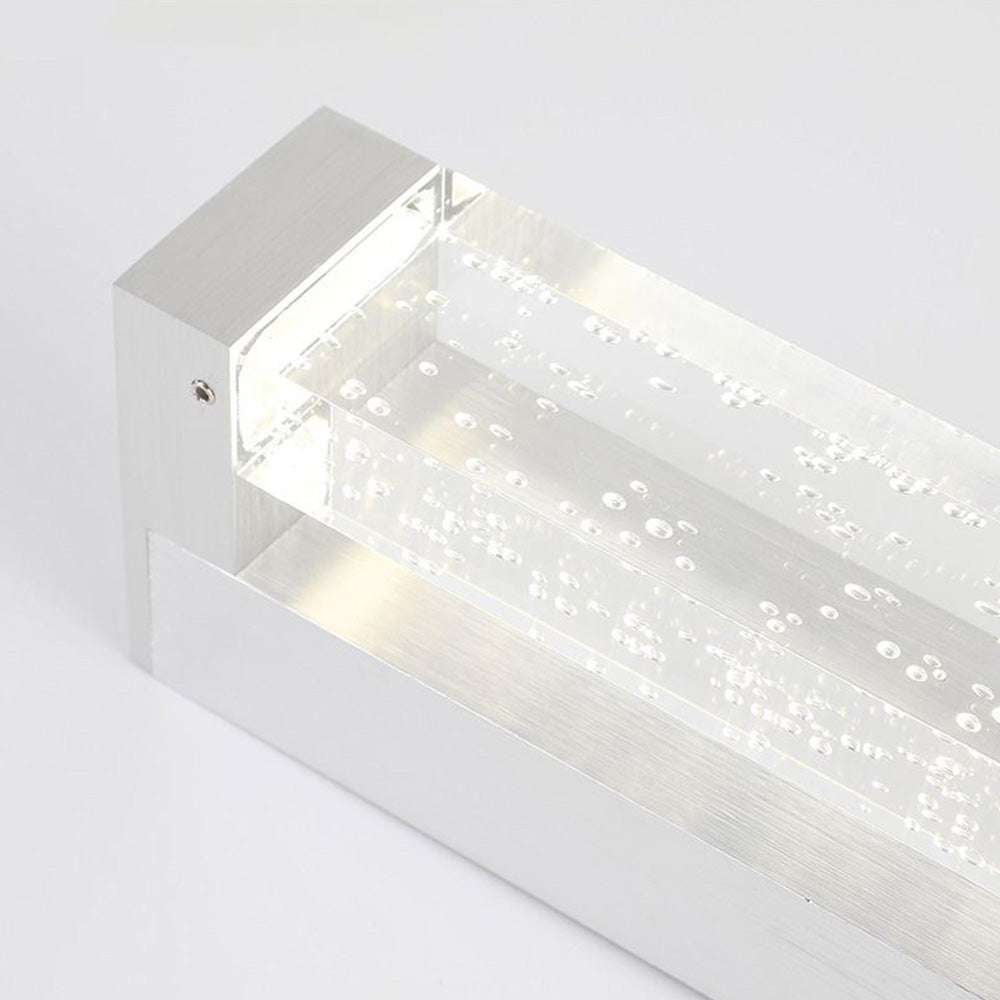 Leigh Transparent Rectangular Mirror Front Vanity Wall Lamp, L 30/46/52/62CM