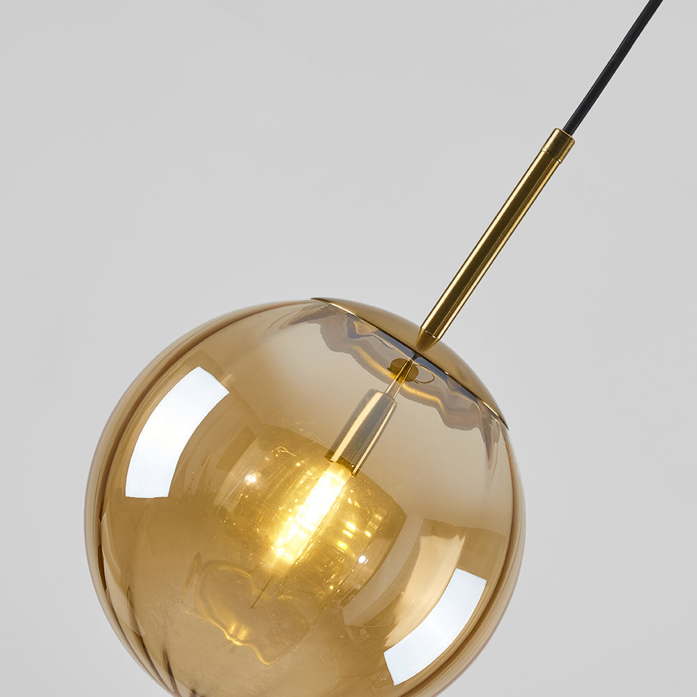 Post Modern Glass Sphere Pendant Lighting Ball Shape Hanging Lamp For Kitchen & Hallway, Four Colours