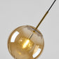 Post Modern Glass Sphere Pendant Lighting Ball Shape Hanging Lamp For Kitchen & Hallway