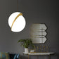 Valentina Simple Pendant Light, Gold & White