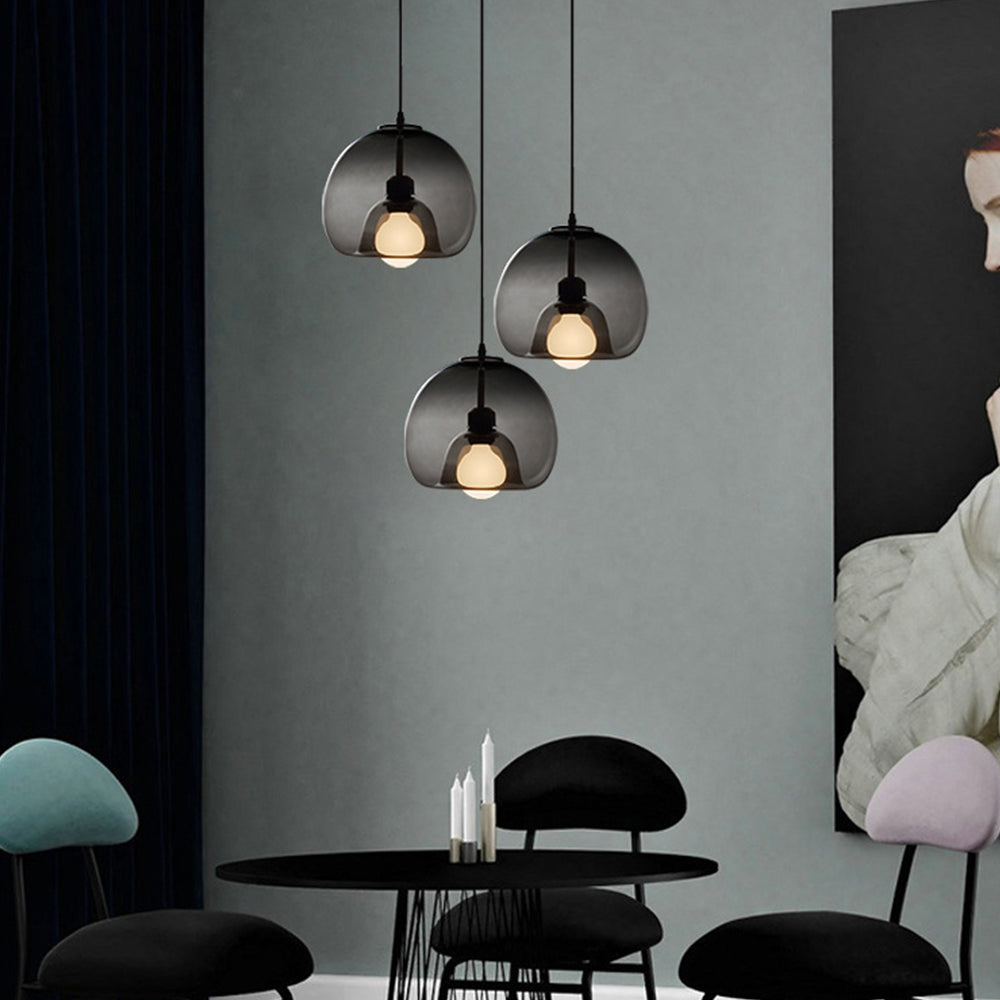 Hailie Glass Pendant Light, 2 Colour, DIA 25CM