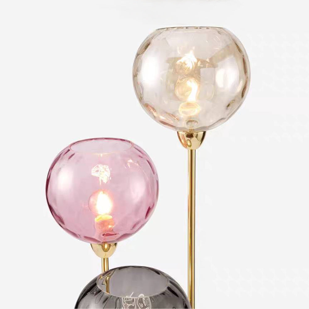Hailie Glass Floor Lamp, 3 Heads, 2 Colour, L 153CM