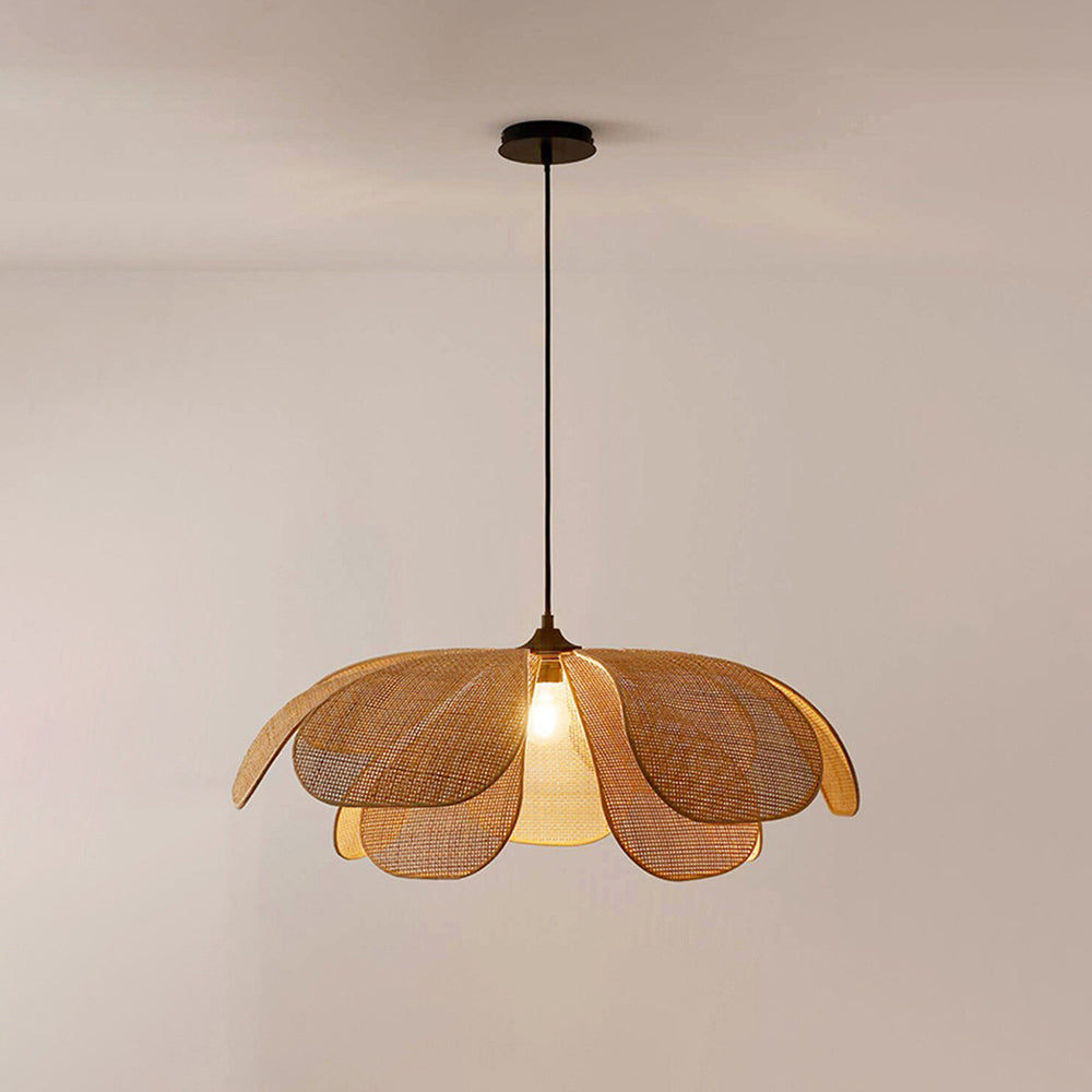 Ritta Rattan Pendant Light, Rattan & Willow weave, Dia 60/80cm