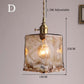 Nordic Modern Brass Glass Pendant Lights For Dining Room