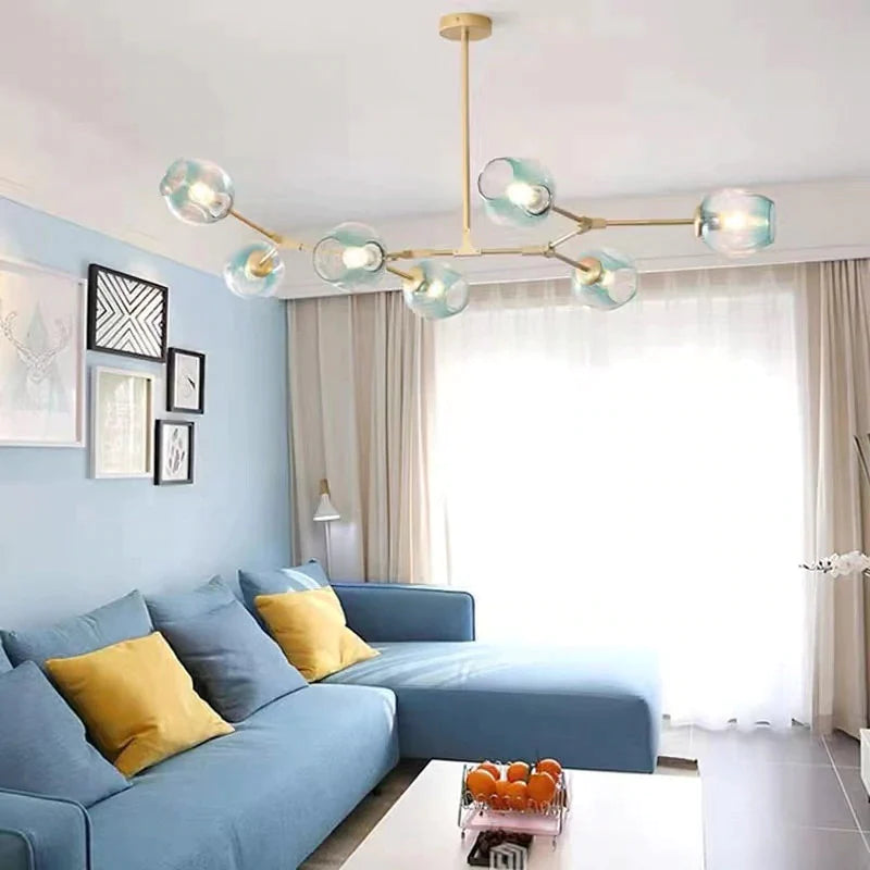 Molecular Tree Hanging Pendant Light - Living Room - Glass