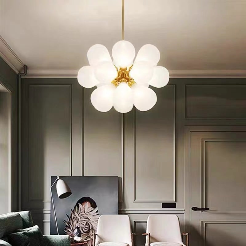 Nordic Bubbles Led Glass Pendant Light For Living Room, Bedroom