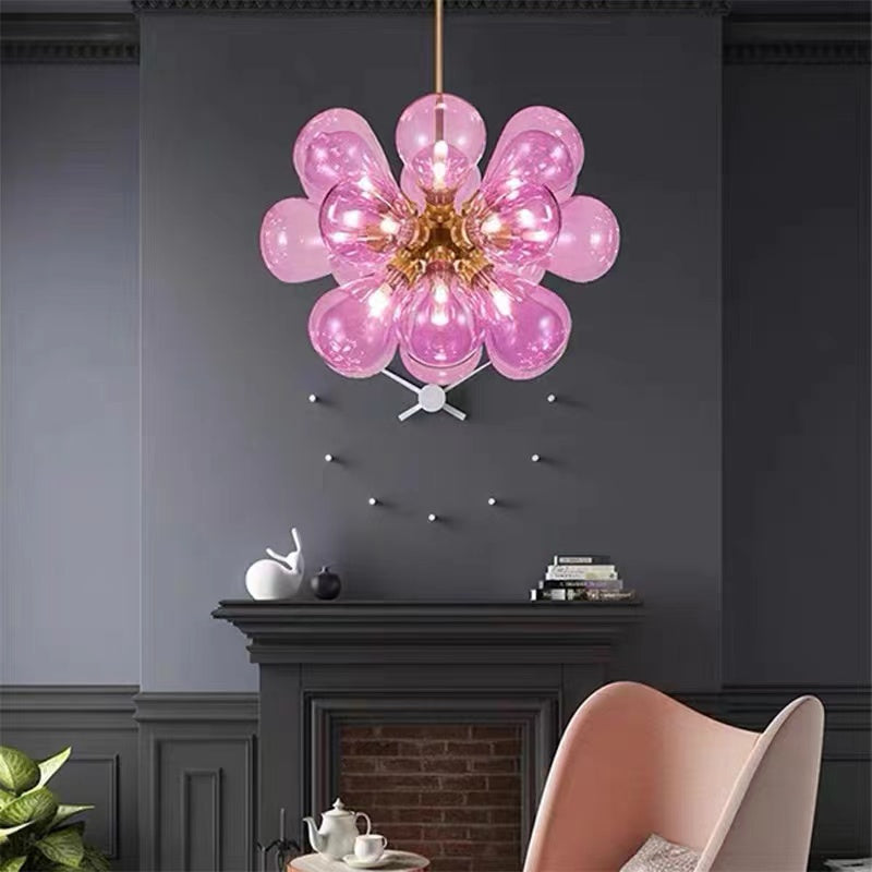 Nordic Bubbles Led Glass Pendant Light For Living Room, Bedroom
