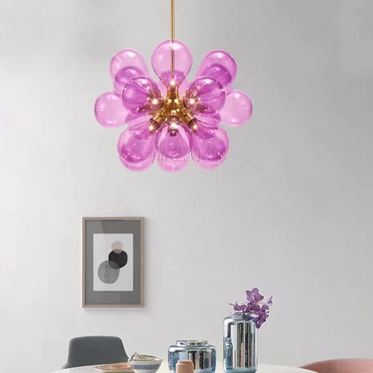 Nordic Bubbles Led Glass Pendant Light For Living Room, Bedroom