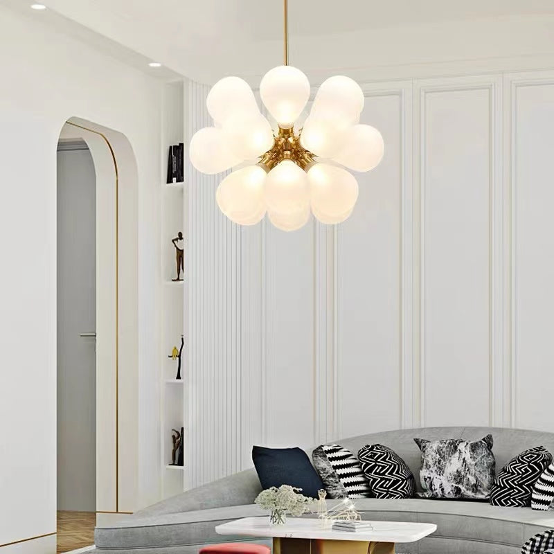 Nordic Bubbles Led Glass Pendant Light For Living Room, Bedroom