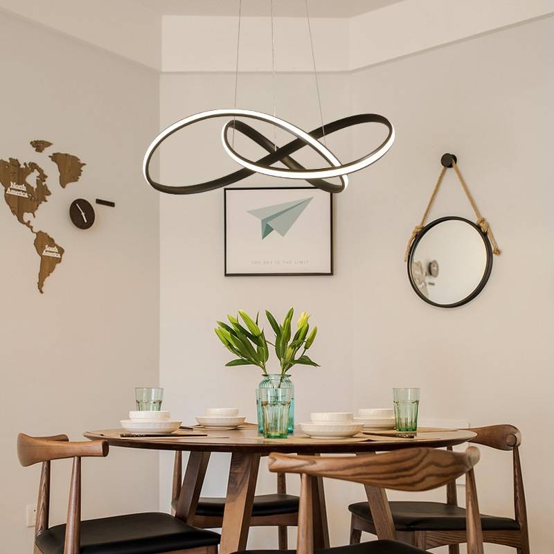 Nordic Clover Ring LED Modern Chandelier for Living Room & Bedroom