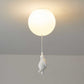 Fateh Bear Balloons Flush Mount Ceiling Light for Children's Room, Bedroom