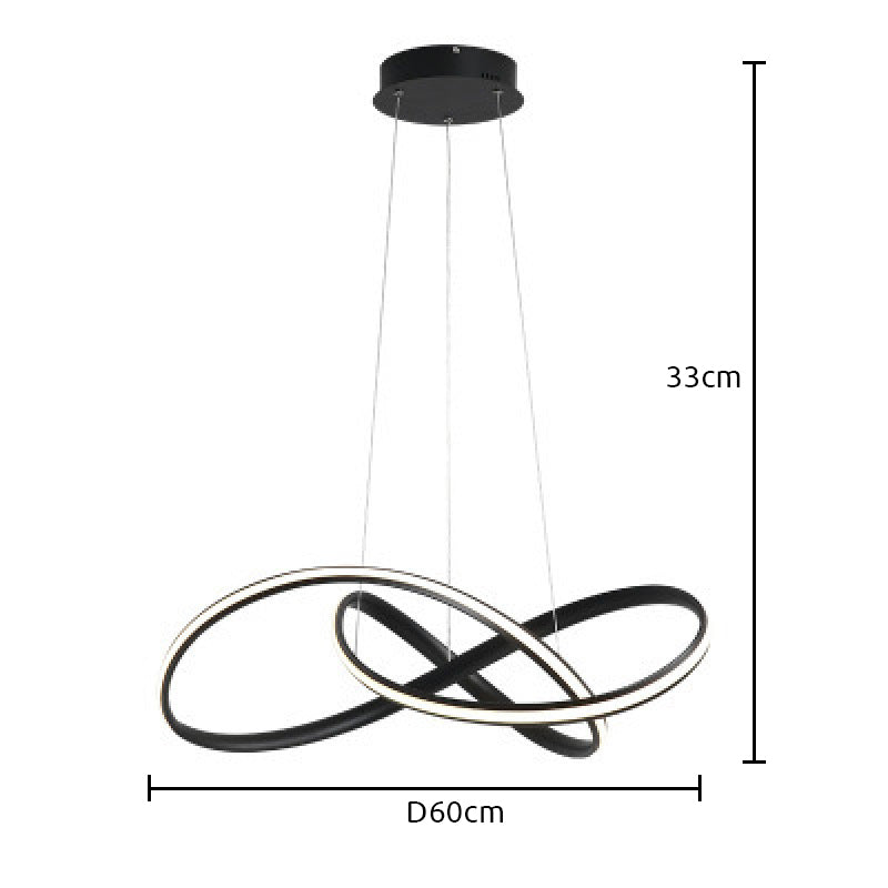 Nordic Clover Ring LED Modern Chandelier for Living Room & Bedroom