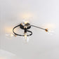Retro Glass Ceiling Chandelier Pendant Lighting for Bedroom & Living Room