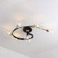 Retro Glass Ceiling Chandelier Pendant Lighting for Bedroom & Living Room