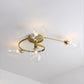 Retro Glass Ceiling Chandelier Pendant Lighting for Bedroom & Living Room