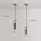 Oneal Pendant Light, Metal & Glass