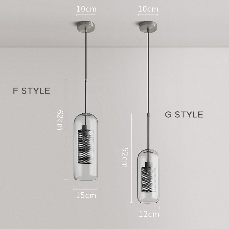 Oneal Pendant Light, Metal & Glass