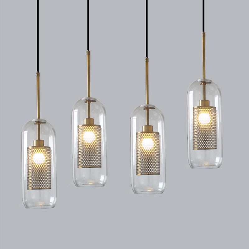Oneal Pendant Light, Metal & Glass