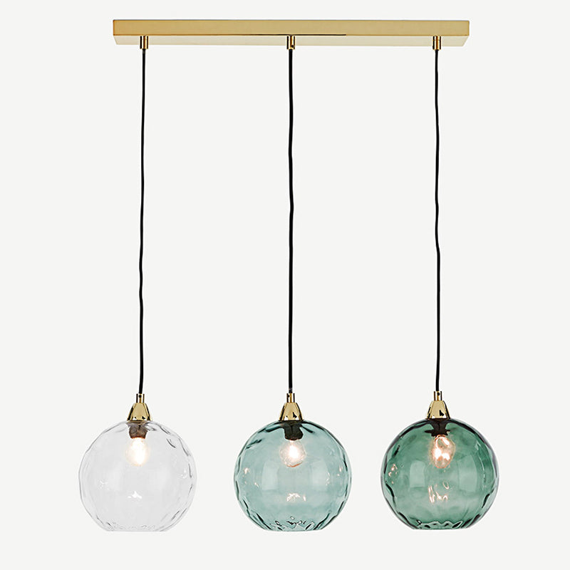 Hailie Pendant Light Water Ripple Cluster, 3 Head