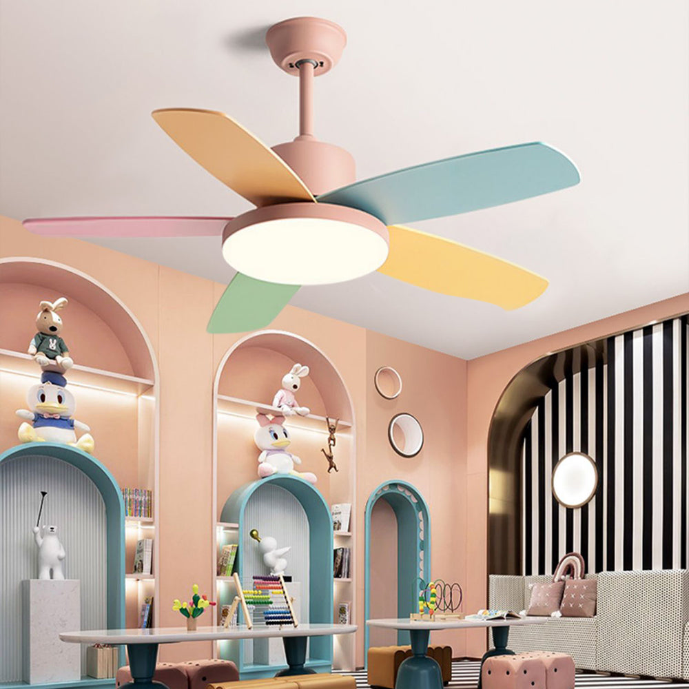 Morandi Colourful Ceiling Fan with Light, DIA 105CM