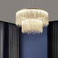 Metal Tassel Chain Led Chandelier Pendant Shade Lighting For Living Room, Dining room