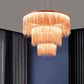 Metal Tassel Chain Led Chandelier Pendant Shade Lighting For Living Room, Dining room